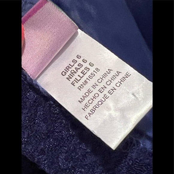 DOLLIE & ME blue metallic girls dress / size 6 - Picture 5 of 7